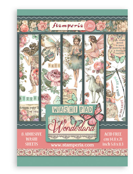 Washi pad 8 sheets A5 - Wonderland