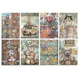 Furry Friends 2 Mini Papel de Arroz A6