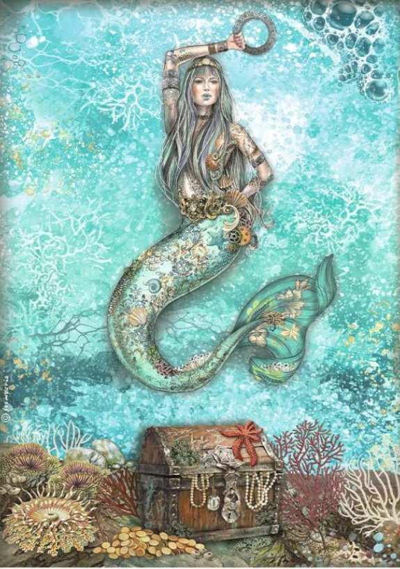 Papel de arroz Songs of the Sea mermaid