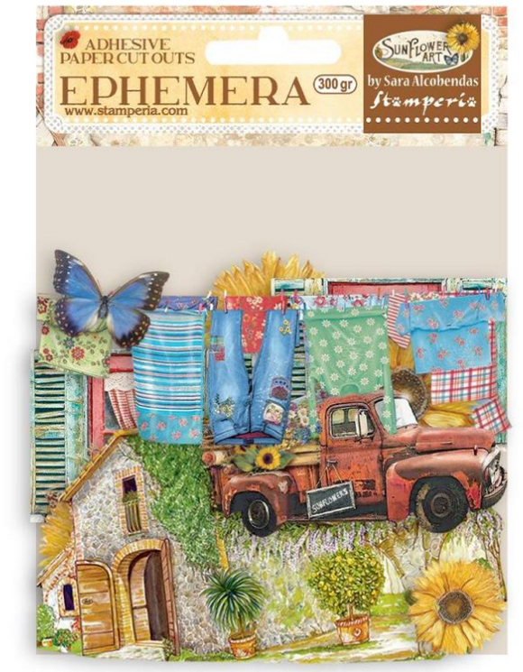 Ephemera - Sunflower Art elements and sunflowers