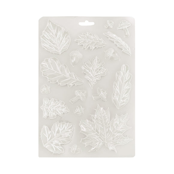 Molde flexible A5 - Whispering woods hojas
