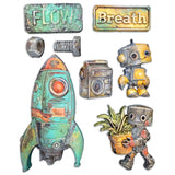 Molde flexible A5 - A new Beginning nave espacial y robot