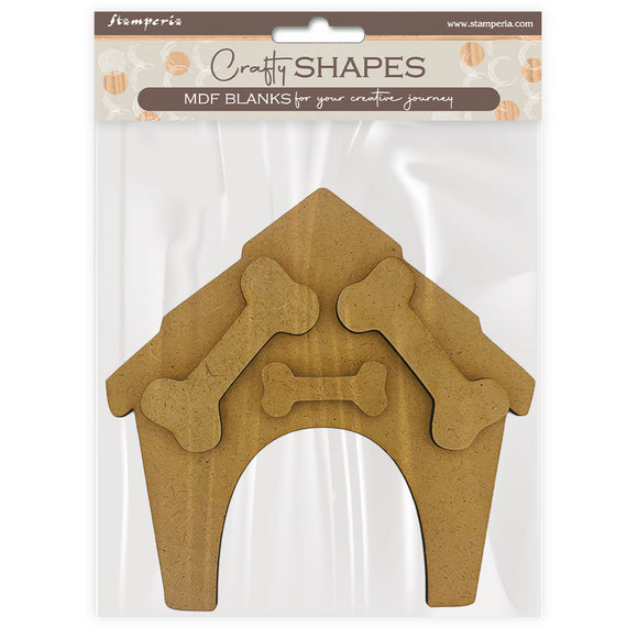 Crafty shapes: Furry Friends casa de perro y huesos