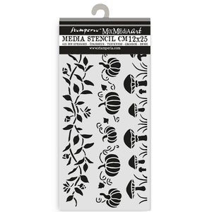 Stencil grueso cm 12X25 - Whispering woods 3 rayas