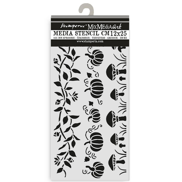 Stencil grueso cm 12X25 - Whispering woods 3 rayas
