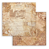 Block de papeles (8"X8") - Backgrounds  Coffee and Chocolate