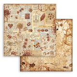 Block de papeles (8"X8") - Backgrounds  Coffee and Chocolate