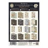 Junk journal pegatinas, recortes, fondos - Gardens of Time