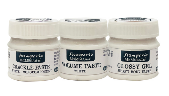 mixed media paste : Volume paste, glossy, crackle 50ml