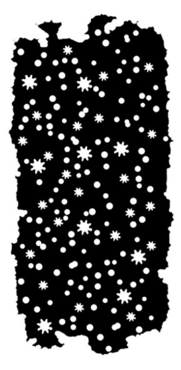 stencil cm 12X25 - Little dots