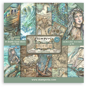 Block de papel 8"X 8" - Canciones del Mar