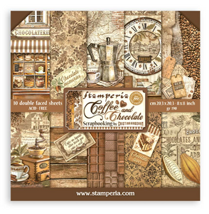 Block de Papeles (8"X8") - Coffee and Chocolate