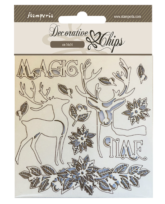 Decorative chips cm 14x14 - Magic time