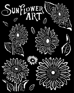 stencil 20X25 - Sunflower Art sunflowers