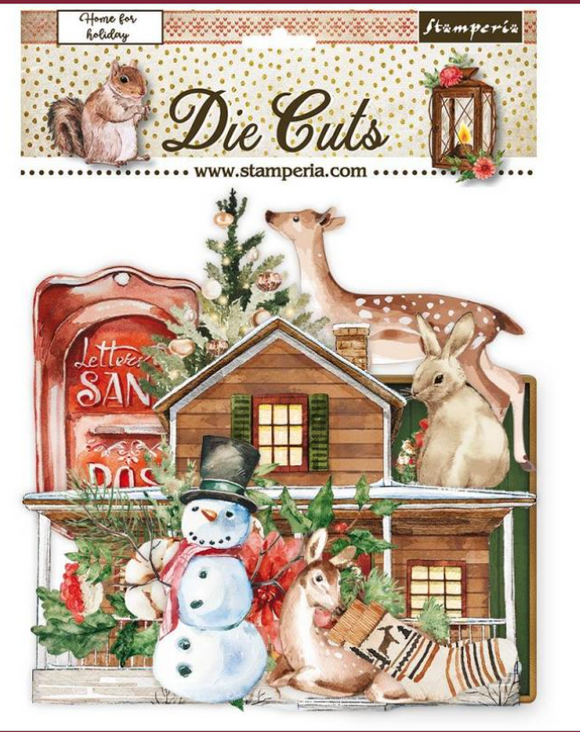 Die cuts Home for the Holidays