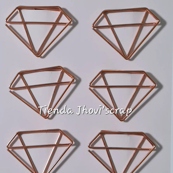 Clips decorativos en forma de Diamante