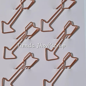 Clips Decorativos Metálicos Flecha