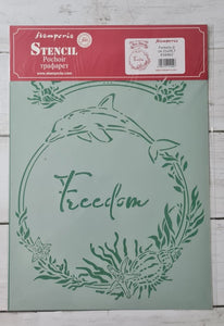 Stencil  Romantic Sea Dream freedom
