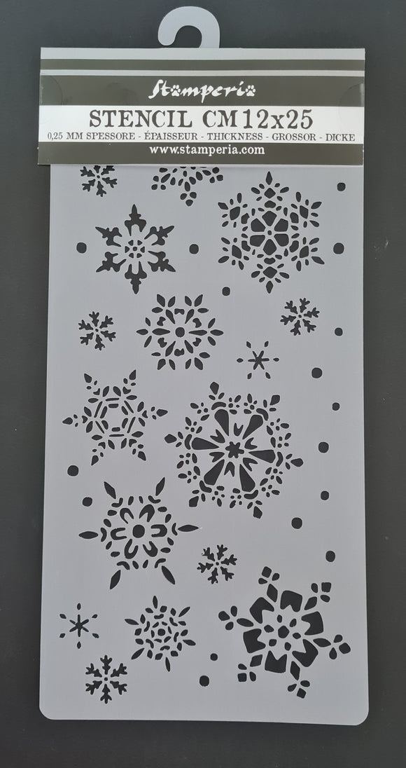 Stencil 12*25 Navidad copos de nieve