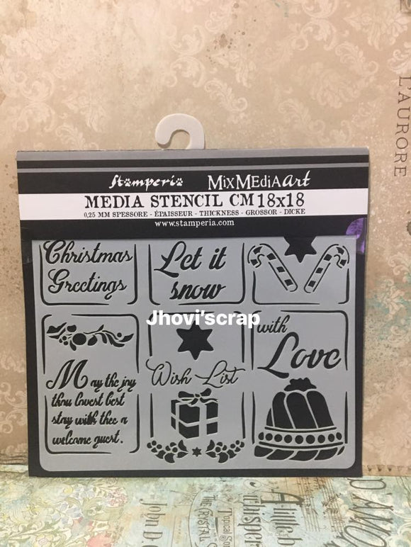 Stencil Navidad christmas Classic