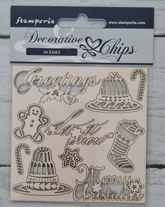 Decorative chips  Classic Christmas