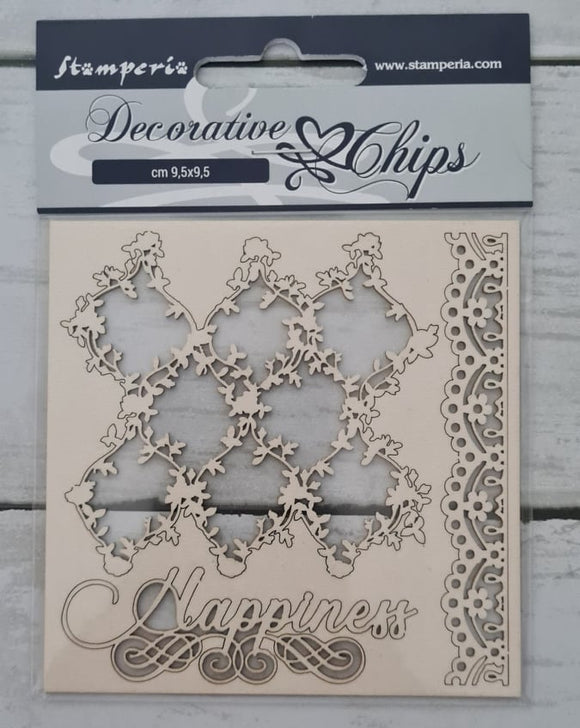 Decorative chips Lace and border