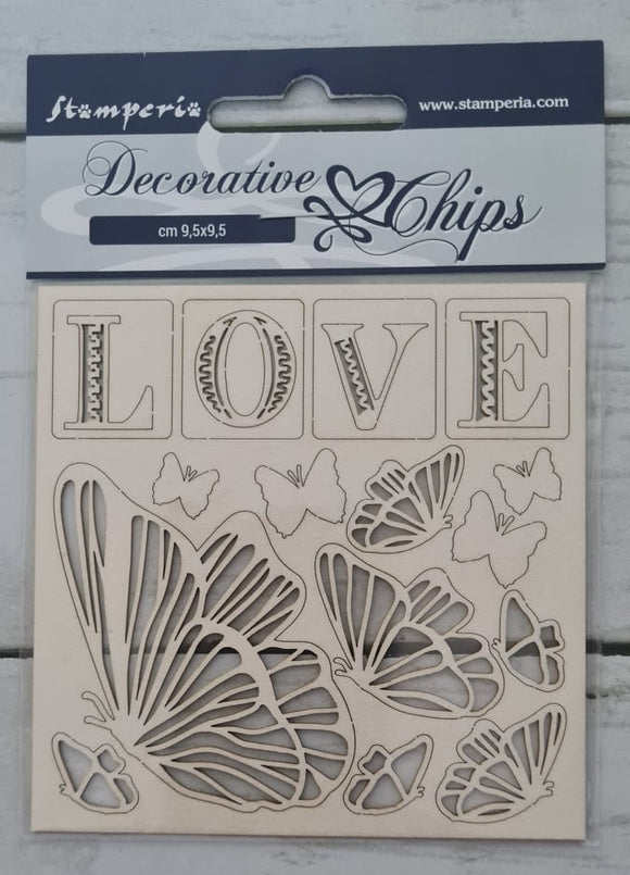 Decorative chips  Love
