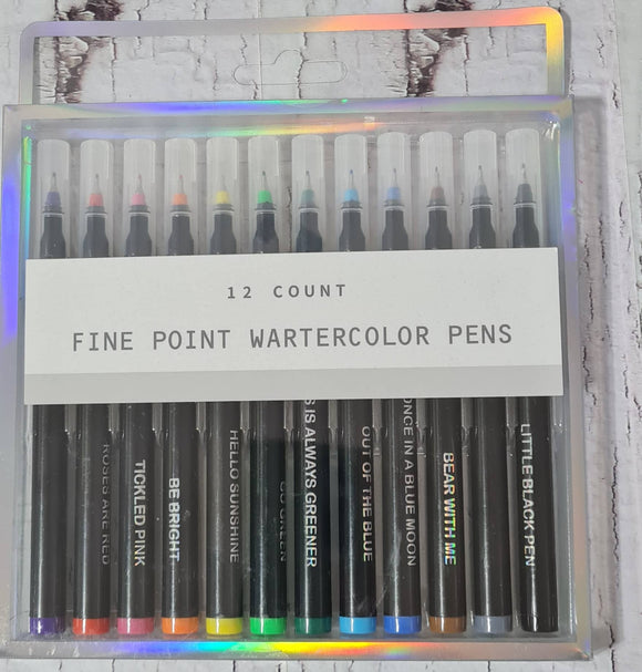 Fine Point watercolor Pens
