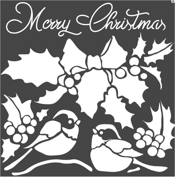 Stencil Merry Christmas