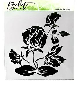 Stencil Flor de sombreado